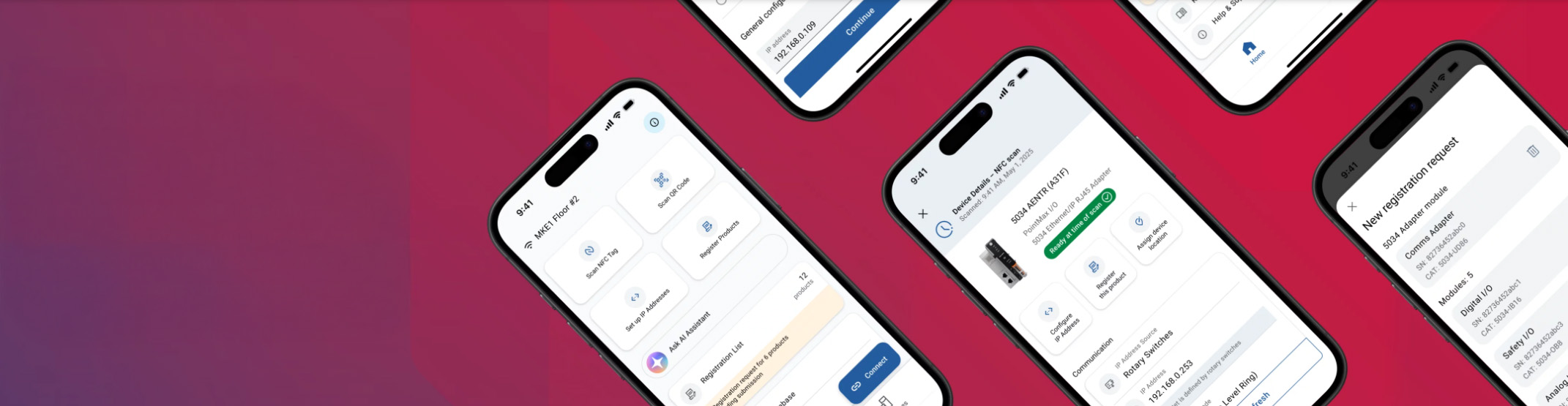 Mobilní aplikace DeviceTools™ pro systém PointMax™ I/O